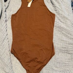 PINK Victoria's Secret Brown Bodysuit